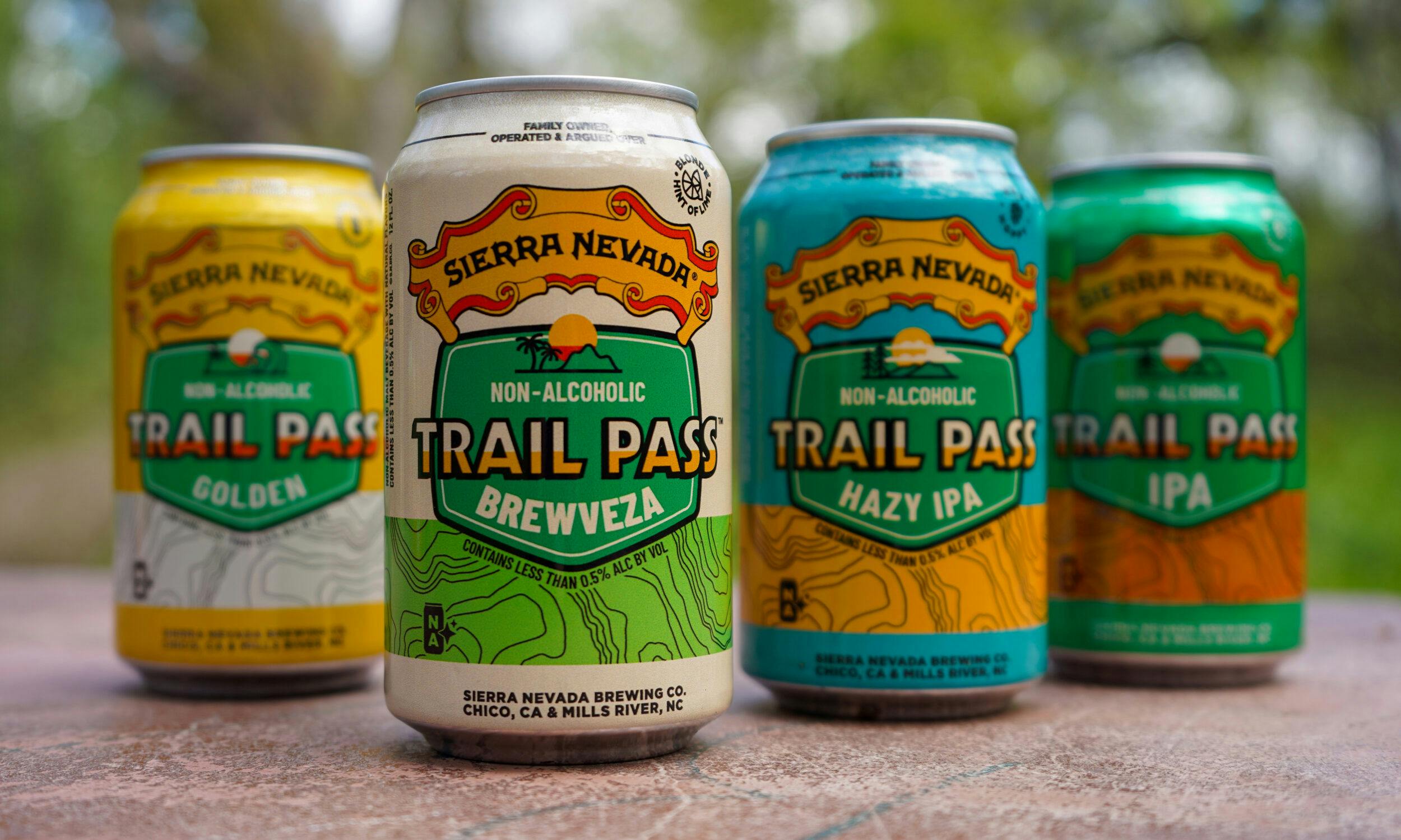 Trail Pass can lineup, led by Brewveza